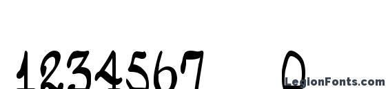 Jazz regular Font, Number Fonts