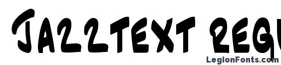 Jazztext regular font, free Jazztext regular font, preview Jazztext regular font