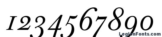 JBaskerville Italic Font, Number Fonts