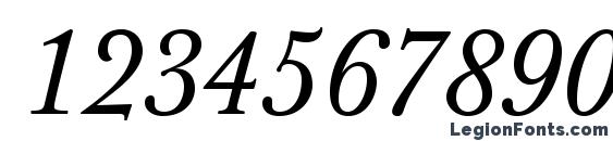 JBaskervilleTCaps Italic Font, Number Fonts