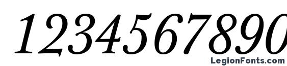 JBaskervilleTxN Italic Font, Number Fonts