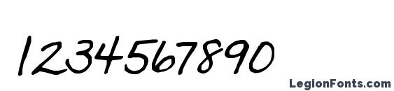 Шрифт Jeana, Шрифты для цифр и чисел
