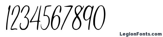 Jelindafont52 regular Font, Number Fonts