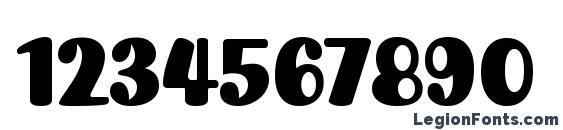 JellybabyITC TT Font, Number Fonts