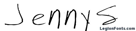 Шрифт Jennys handwriting