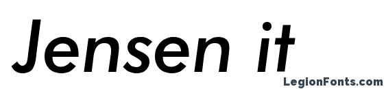 Jensen italic font, free Jensen italic font, preview Jensen italic font