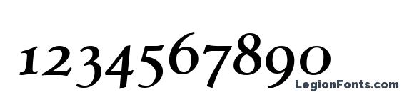 Jenson Classico BoldItalic Font, Number Fonts