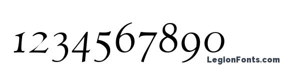 Jenson Classico Italic Font, Number Fonts