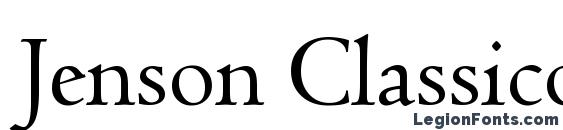 шрифт Jenson Classico, бесплатный шрифт Jenson Classico, предварительный просмотр шрифта Jenson Classico