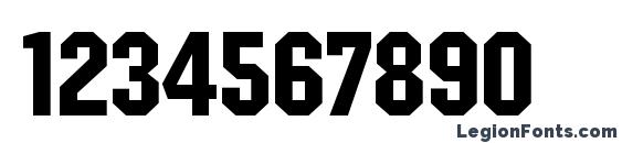 Jersey plain Font, Number Fonts