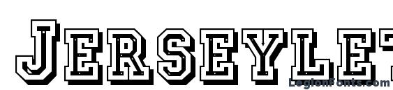 Jerseyletters Font, Serif Fonts
