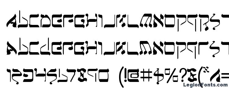 глифы шрифта Jeruf, символы шрифта Jeruf, символьная карта шрифта Jeruf, предварительный просмотр шрифта Jeruf, алфавит шрифта Jeruf, шрифт Jeruf