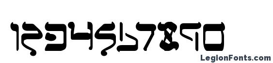 Jerusalem Bold Font, Number Fonts