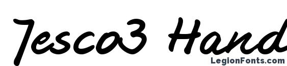 Jesco3 Handwriting Font