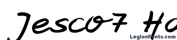 шрифт Jesco7 Handwriting, бесплатный шрифт Jesco7 Handwriting, предварительный просмотр шрифта Jesco7 Handwriting