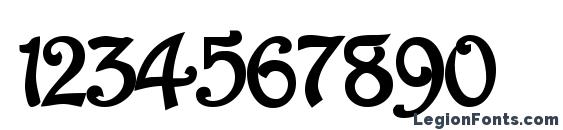 Jessaminescriptssk bold Font, Number Fonts