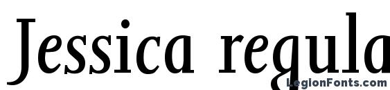 шрифт Jessica regularita, бесплатный шрифт Jessica regularita, предварительный просмотр шрифта Jessica regularita
