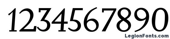 Jessica Serial RegularItalic DB Font, Number Fonts