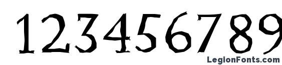 JessicaAntique Regular Font, Number Fonts