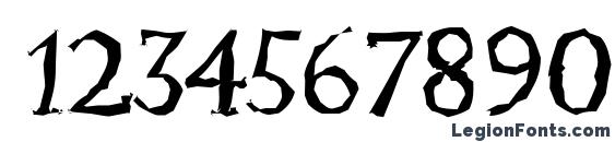 JessicaRandom Italic Font, Number Fonts