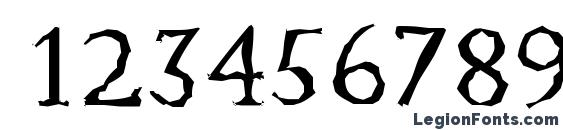 JessicaRandom Regular Font, Number Fonts