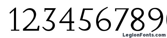 JessicaSerial Light Regular Font, Number Fonts