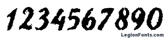 Jet Plane Font, Number Fonts