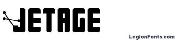 Jetage font, free Jetage font, preview Jetage font