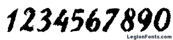 Jetplane Font, Number Fonts