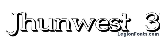 Шрифт Jhunwest 3D