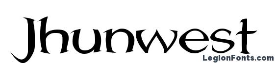 Jhunwest Convex font, free Jhunwest Convex font, preview Jhunwest Convex font