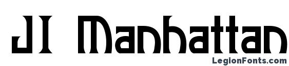 JI Manhattan font, free JI Manhattan font, preview JI Manhattan font