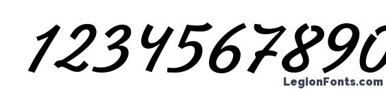 Jikharev Bold Italic.001.017 Font, Number Fonts