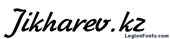 шрифт Jikharev.kz, бесплатный шрифт Jikharev.kz, предварительный просмотр шрифта Jikharev.kz