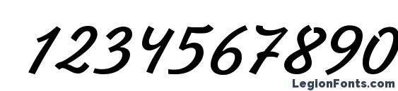 Jikharev Font, Number Fonts