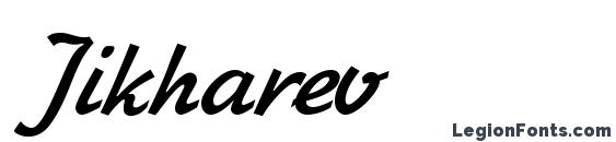 шрифт Jikharev, бесплатный шрифт Jikharev, предварительный просмотр шрифта Jikharev