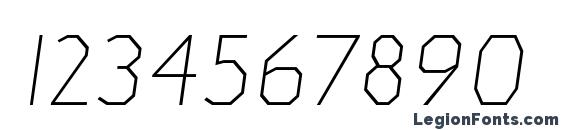 JillicanEl Italic Font, Number Fonts