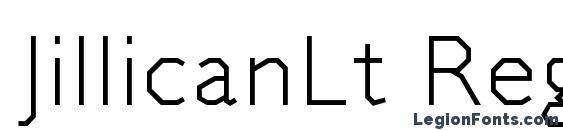 шрифт JillicanLt Regular, бесплатный шрифт JillicanLt Regular, предварительный просмотр шрифта JillicanLt Regular