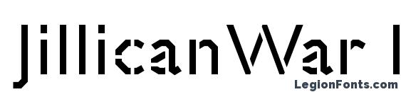JillicanWar Regular font, free JillicanWar Regular font, preview JillicanWar Regular font