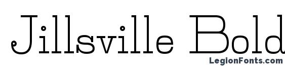 Jillsville Bold font, free Jillsville Bold font, preview Jillsville Bold font
