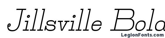 Jillsville BoldItalic Font
