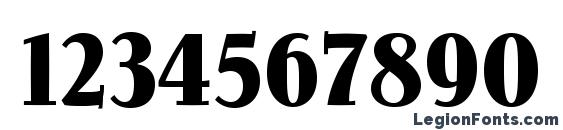 JimboStd BoldCondensed Font, Number Fonts