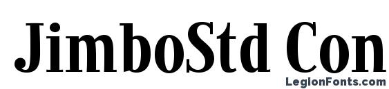 шрифт JimboStd Condensed, бесплатный шрифт JimboStd Condensed, предварительный просмотр шрифта JimboStd Condensed
