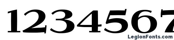 JimboStd Expanded Font, Number Fonts