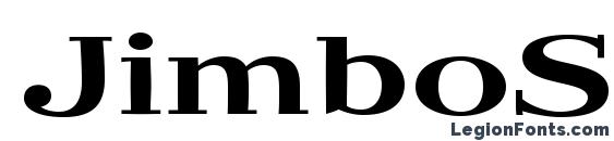 JimboStd Expanded Font