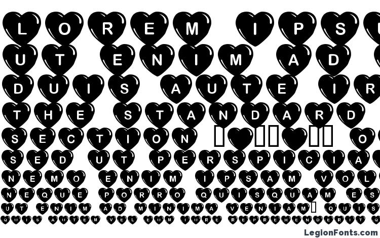 specimens Jlr simple hearts font, sample Jlr simple hearts font, an example of writing Jlr simple hearts font, review Jlr simple hearts font, preview Jlr simple hearts font, Jlr simple hearts font