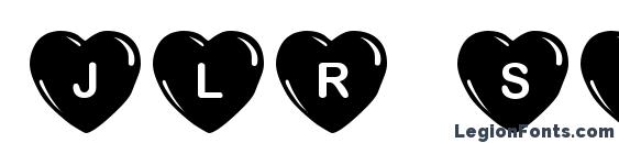 Jlr simple hearts font, free Jlr simple hearts font, preview Jlr simple hearts font