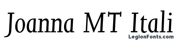 Joanna MT Italic Font