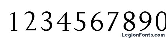 Joanna MT Font, Number Fonts