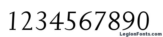JoannaMTStd Italic Font, Number Fonts